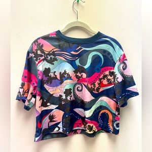 NIKE SPORTSWEAR ICON CLASH ALL OVER PRINT TOP